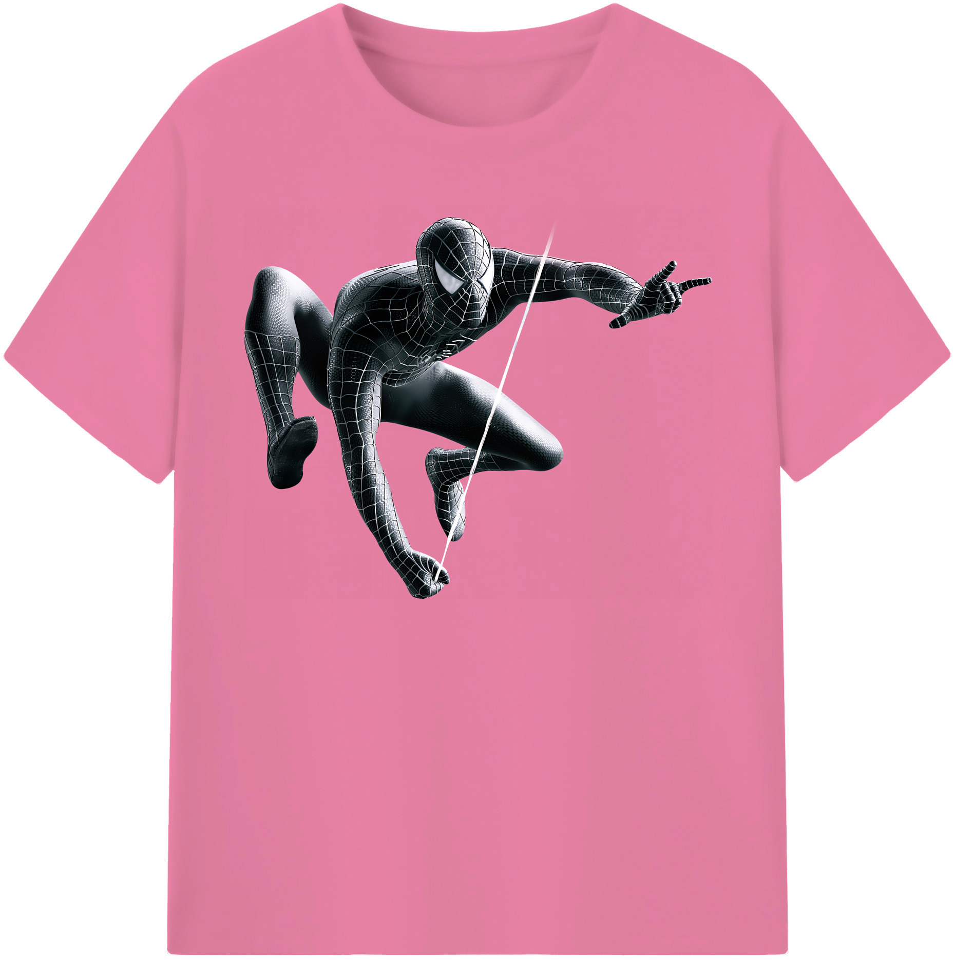 （画像用） Spider Man スパイダーマン 綿100％半袖Tシャツ（フロントプリント）